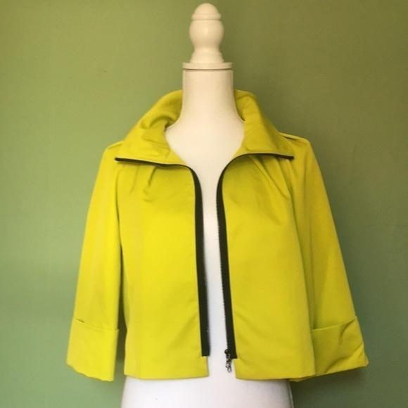 CARLISLE neon yellow/green cropped jacket - Picture 12 of 14
